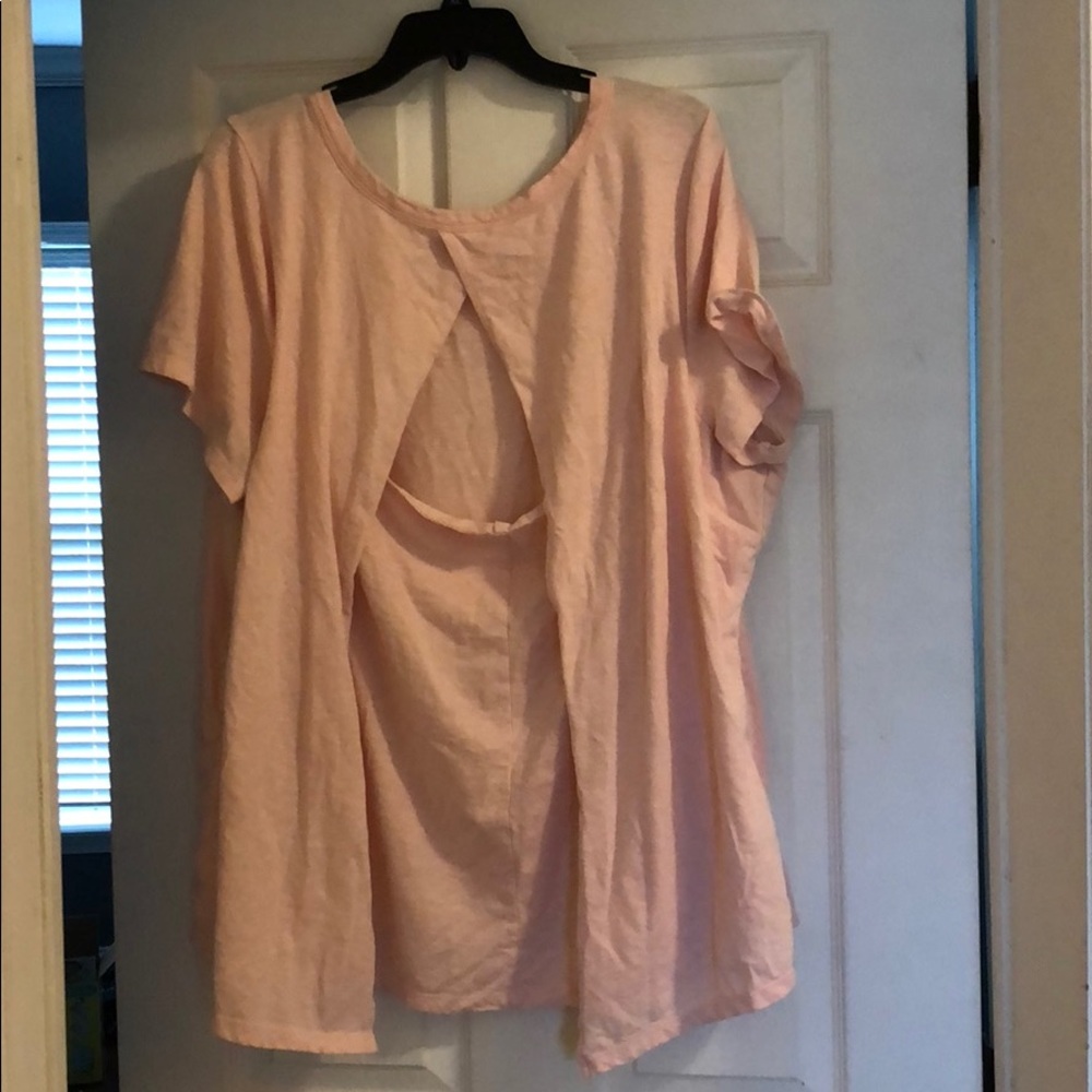 Pink swing back shirt
